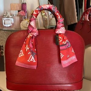 Louis Vuitton Red Epi Alma PM